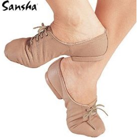 Sansha JS7L 42nd Street pantofi de jazz din piele
