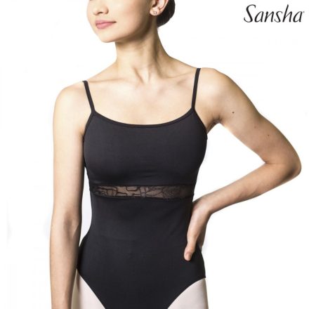 Sansha Sophia camisole leotard with tulle inserts