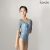 Sansha 50BA1024 Ballet Dress with Printed Pattern, Tulle Insert, 3/4 Sleeves
