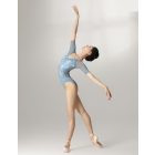 Sansha 50BA1024 Ballet Dress with Printed Pattern, Tulle Insert, 3/4 Sleeves