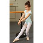 Sansha 51BO1005N-F Junon Tülleinsatz, kurzärmliges Ballett-trikot mit Strasssteinen