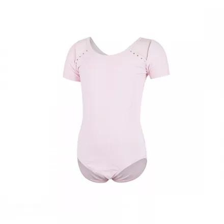 Sansha 51BO1005N-F Junon tulle inset, short-sleeved ballet dress with rhinestones