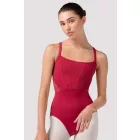 Bloch Kleid mit Spaghettiträgern, Mieder-Effekt und Tüllrücken L70001B