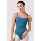 Bloch Kleid mit Spaghettiträgern, Mieder-Effekt und Tüllrücken L70001B