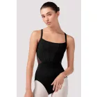 Bloch Kleid mit Spaghettiträgern, Mieder-Effekt und Tüllrücken L70001B