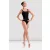 Bloch L50013 Costum de balet fără mâneci, cu croială inspirată de corset și broderie