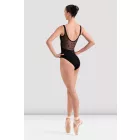 Bloch L50013 Costum de balet fără mâneci, cu croială inspirată de corset și broderie