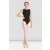Bloch M50005 boat neck leotard with tulle back and dot print