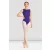 Bloch M50005 boat neck leotard with tulle back and dot print