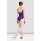 Bloch M70005 spaghetti strap leotard with tulle insert and dot print