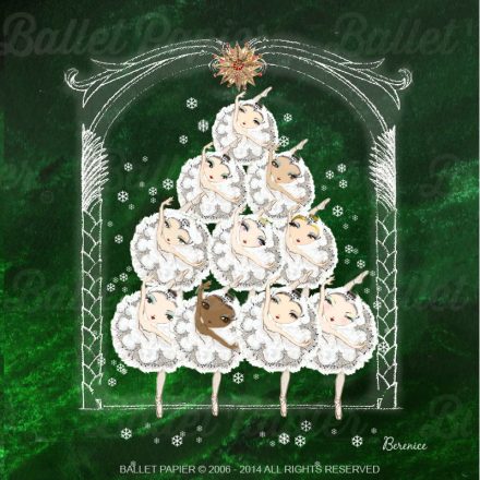 Ballet Papier Weihnachtskarte