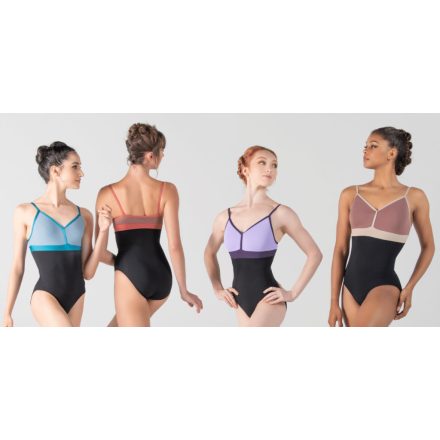 Ballet Rosa Akia Leotard cu bretele subțiri, Microfibră