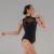 Ballet Rosa Berenice – body cu guler înalt și inserții din dantelă
