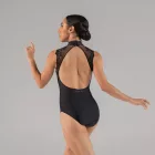Ballet Rosa Berenice – body cu guler înalt și inserții din dantelă