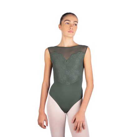 Ballet Rosa "Caprice" sleeveless leotard with boat neck