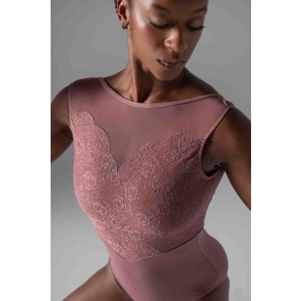 Ballet Rosa "Caprice" sleeveless leotard with boat neck