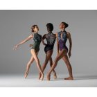 Ballet Rosa Hazel magasnyakú, virágmintás, tüllbetétes dressz