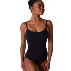 Capezio EL102W Trikot mit Spaghettiträgern und gepolsterten Einsätzen