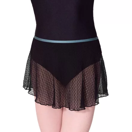 Capezio Endear fustă de repertoriu cu bandă decorativă, din tul elastic