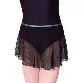   Capezio Endear fustă de repertoriu cu bandă decorativă, din tul elastic