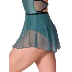 Capezio Endear fustă de repertoriu cu bandă decorativă, din tul elastic