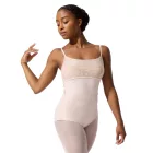 Capezio F12701W Elsa spagetti pántos, tüll betétes dressz, dekorrall
