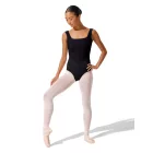 Capezio F12702W Cristobal – leotard fără mâneci, cu croială tip corset și inserții din tulle