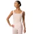 Capezio F12702W Cristobal – leotard fără mâneci, cu croială tip corset și inserții din tulle