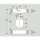 Dinamica Ballet ARABESQUE-DOUBLE Wandhalterung