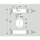 Dinamica Ballet ARABESQUE-DOUBLE Wandhalterung