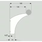 Dinamica Ballet “ARABESQUE SINGLE” Consola de perete