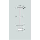 Dinamica Ballet “Avant-Fix” talajra rögzíthető balettrúd tartó oszlop