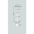 Dinamica Ballet “Isa-Fix” talajra rögzíthető balettrúd tartó oszlop