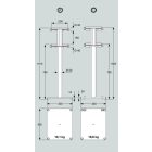 Dinamica Ballet "PINA" Bară de balet portabilă cu roți