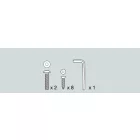 Dinamica Ballet "PRIMA" Bară de balet portabilă fără roți