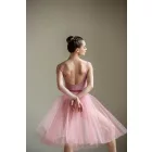 Grand Prix Dancewear Poesie/Arabella spagetti pántos, behúzós alap dressz, bársony betéttel