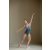 GP Poesie / Luna velvet panel spaghetti strap base leotard with tulle back
