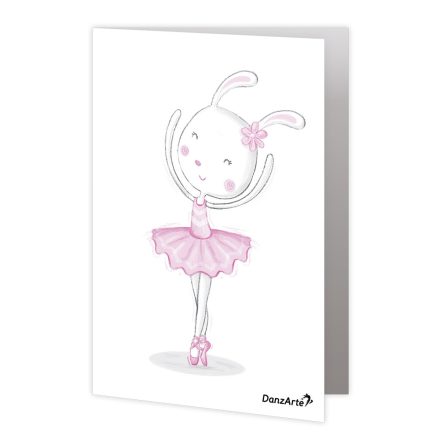 DanzArte “Dancing Bunny On Pointe” Greeting card