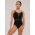 Grishko DA4038MP Roxanne spaghetti-strap leotard with tulle inserts