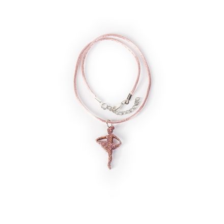 DanzArte “Turning Pointe” Glitter Pink Necklace