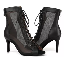 HROY 208 Open-Toe Character Dance Boots