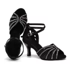 HROY L162 Pantofi de dans latino cu strasuri