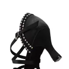 HROY L510 Pantofi de dans latino cu barete multiple și strasuri
