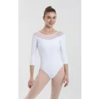 Intermezzo 31662 Tricou de balet cu mâneci 3/4 cu inserții de tulle