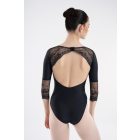 Intermezzo rochie cu maneci 3/4, insertie din dantela 31695