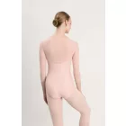 Intermezzo costum de balet cu decolteu tip bărcuță, mâneci 3/4 și inserție din tul, 31712