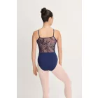 Intermezzo spaghetti strap ballet leotard with lace insert, 31716