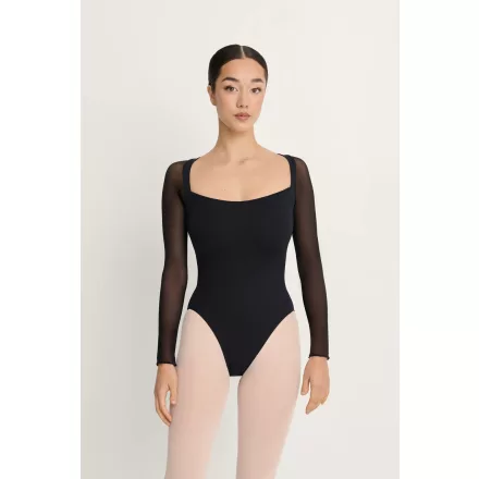 Intermezzo 31731 langärmliger Ballettanzug mit Tülleinsätzen und Tüllärmeln