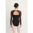 Intermezzo 31731 langärmliger Ballettanzug mit Tülleinsätzen und Tüllärmeln