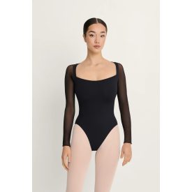   Intermezzo 31731 langärmliger Ballettanzug mit Tülleinsätzen und Tüllärmeln